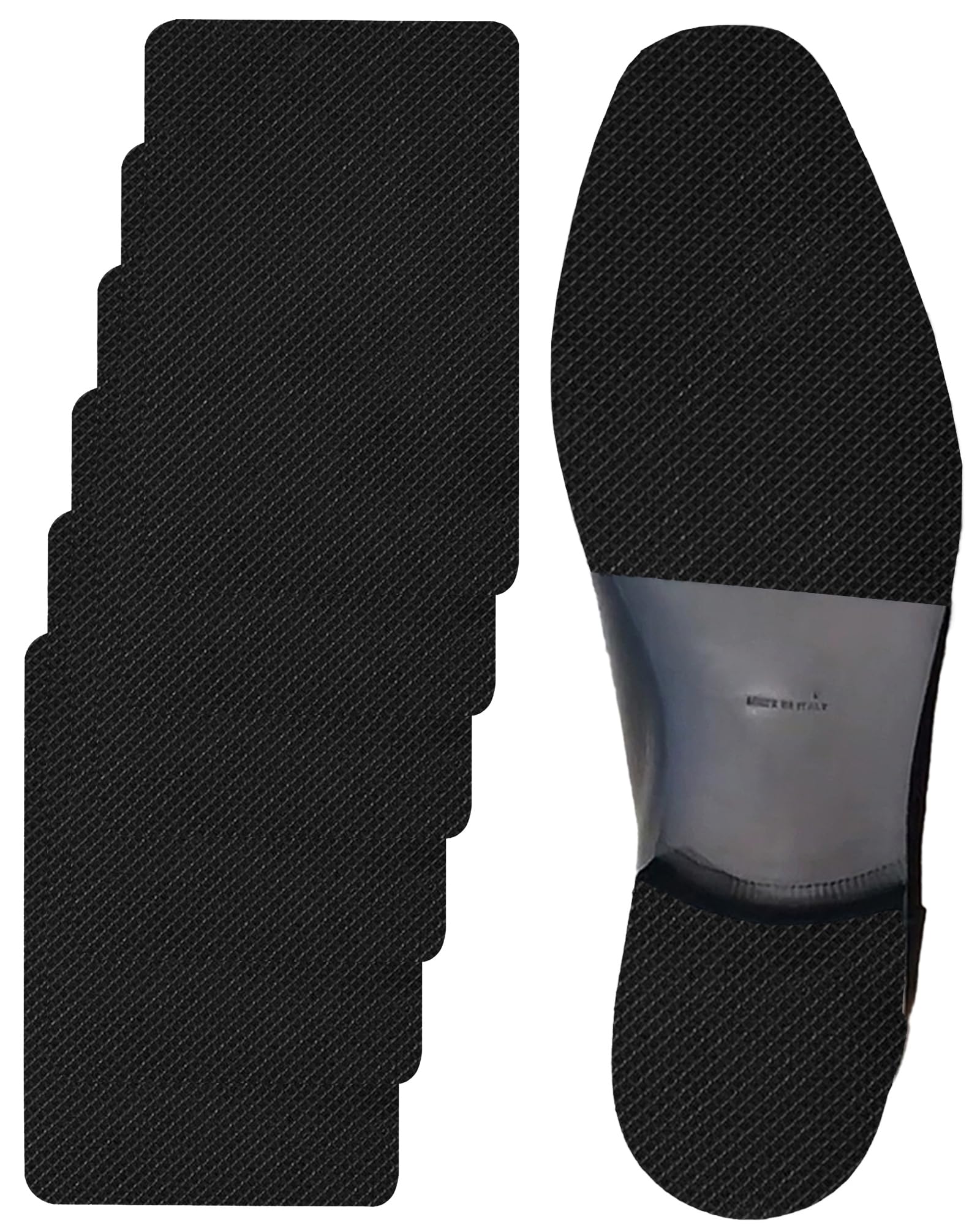 CZBYXA12 black shoe sole protector on sole enhances anti-slip grip