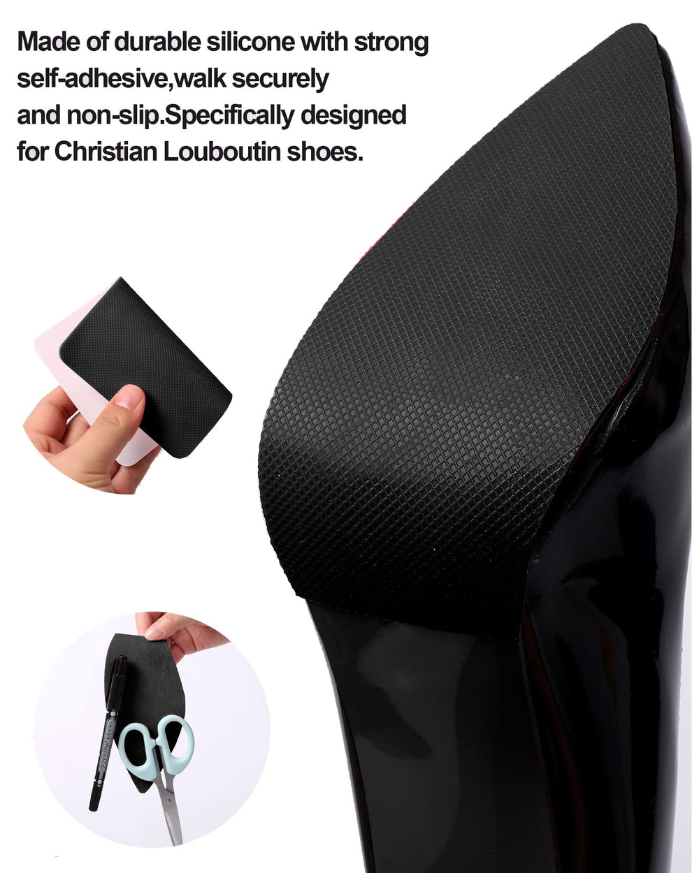 CZBYXA12 clear sole pad option to refresh high-end shoes