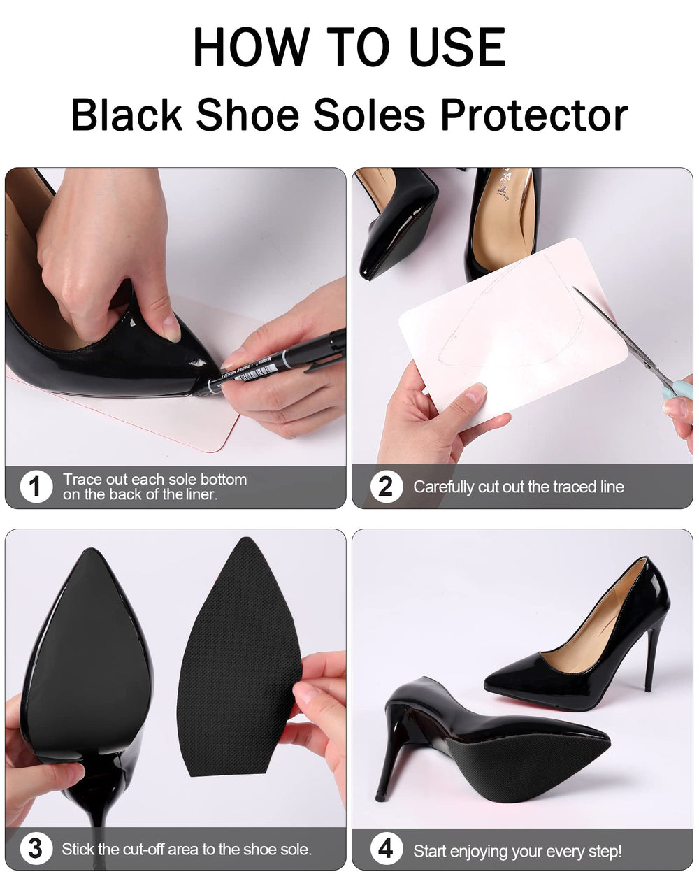CZBYXA12 durable shoe protector for heels suitable for daily wear