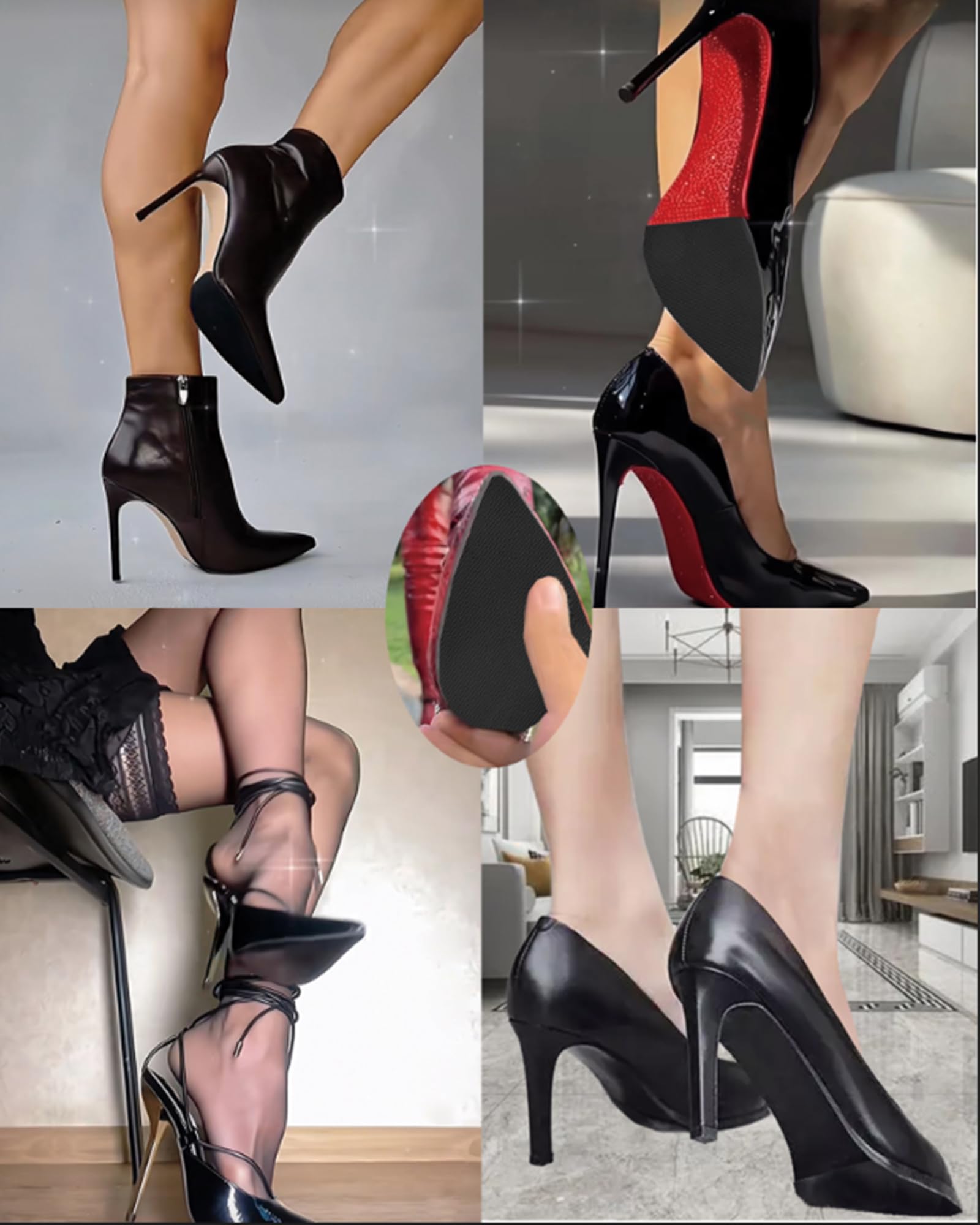 CZBYXA12 invisible heel protector blending with stylish footwear
