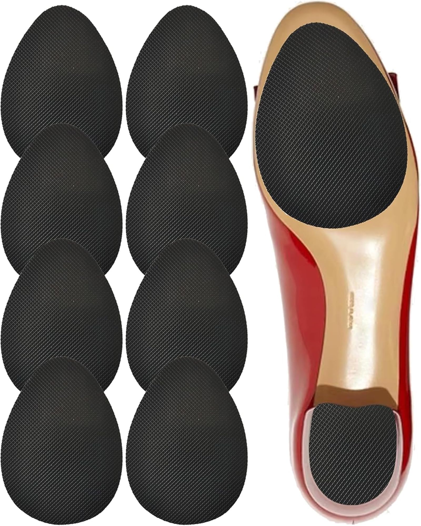 CZBYXA12 non-slip sole pad close-up shows high-friction grip for slippery floors