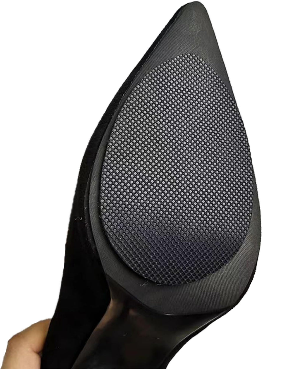 CZBYXA12 pair on a shoe showing protection against abrasion