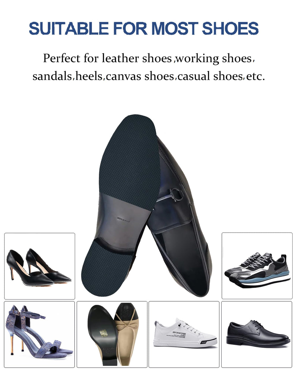 CZBYXA12 ultra-thin sole protector preserves silhouette and reduces wear.