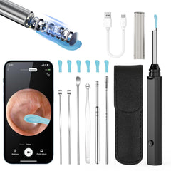 CZYJPRL earwax removal kit 1080p camera with LED lights for clear ear canal viewing