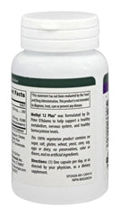 D'Adamo Methyl 12 Plus label close-up with key ingredients highlighted.
