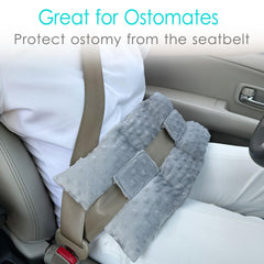 D. Cozy ostomy bag cover pillow supports the bag while driving for smoother journeys.