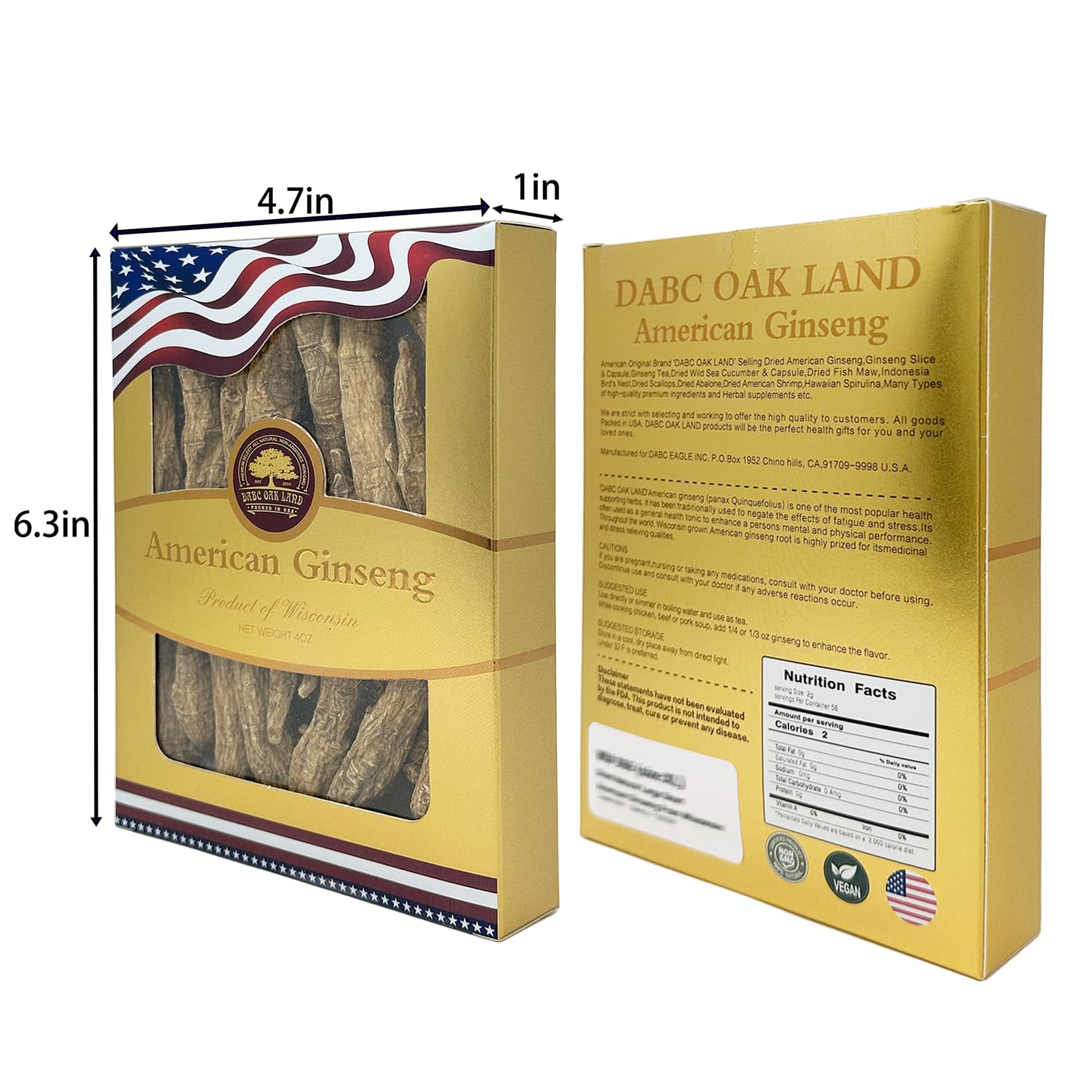 DABC OAK LAND ready-to-use ginseng slices countertop setup.