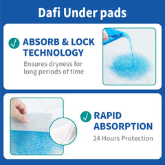 DAFI soft skin-friendly surface; gentle comfort during rest.