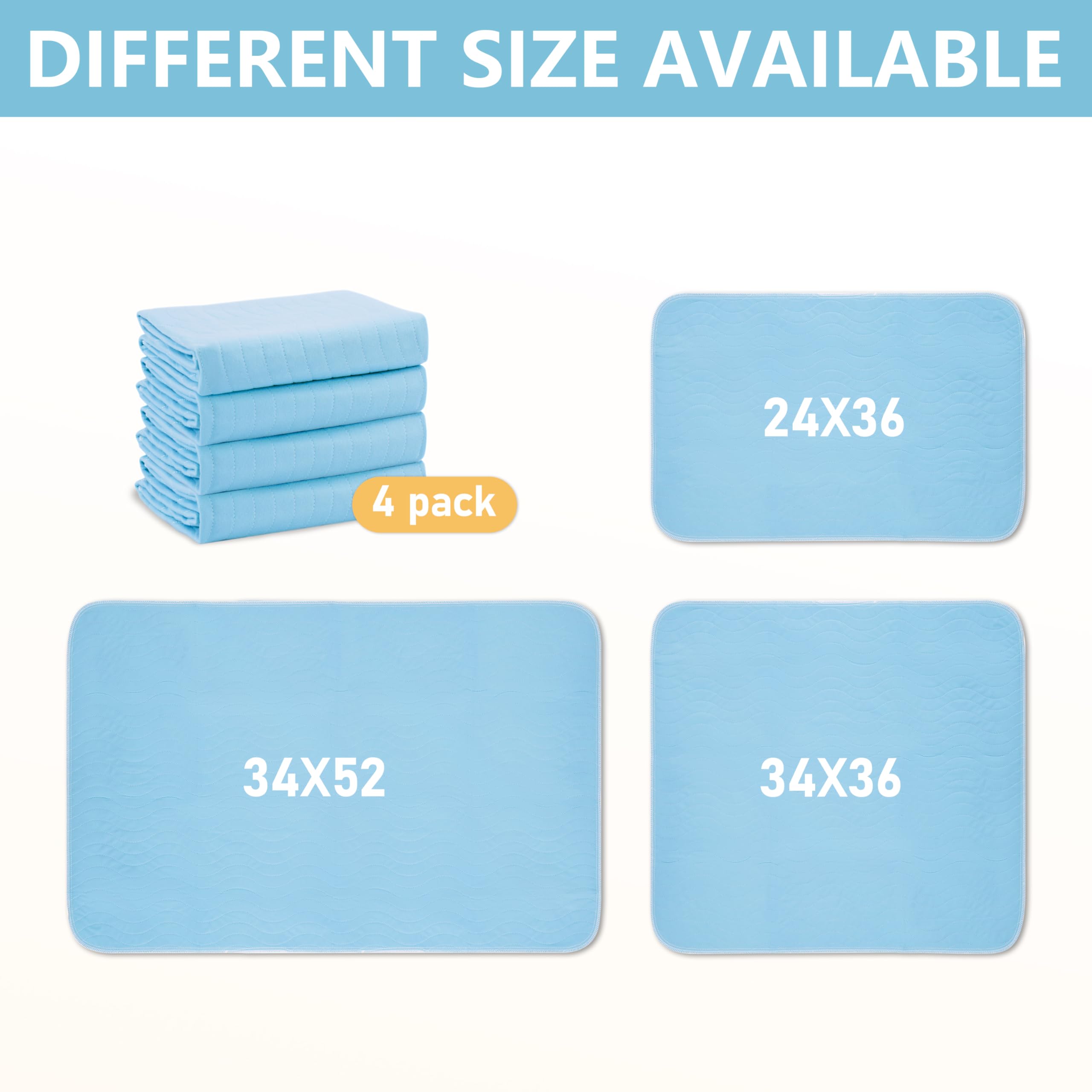 DAHAPYBOO underpads protect furniture when used on sofa or floor.
