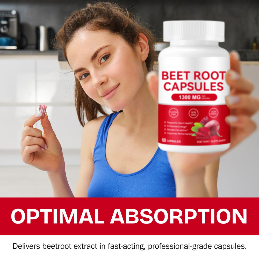 Daiasns beet root capsules bottle—60-count for a 30-day supply
