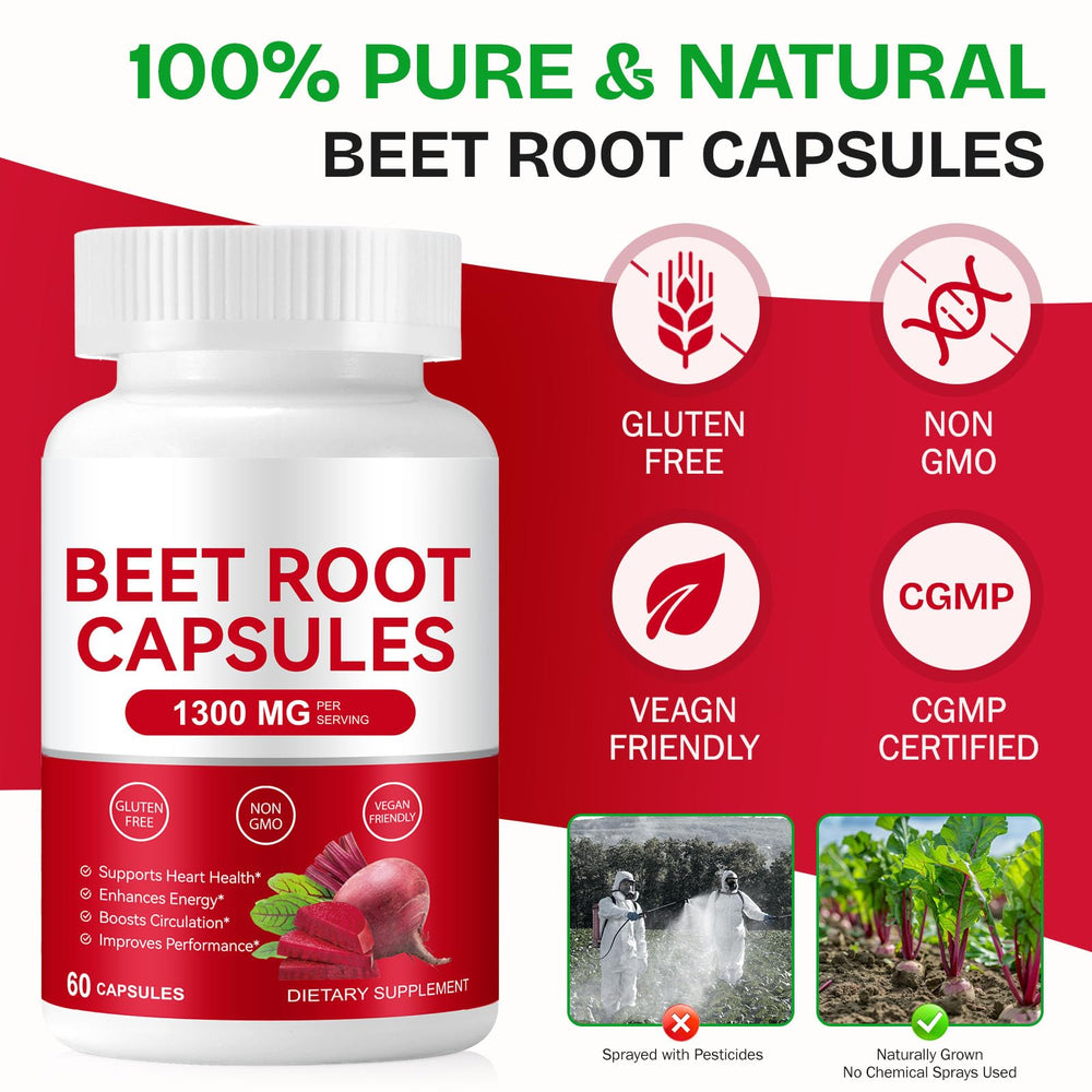 Daiasns beet root capsules—taste-free alternative to beet juice