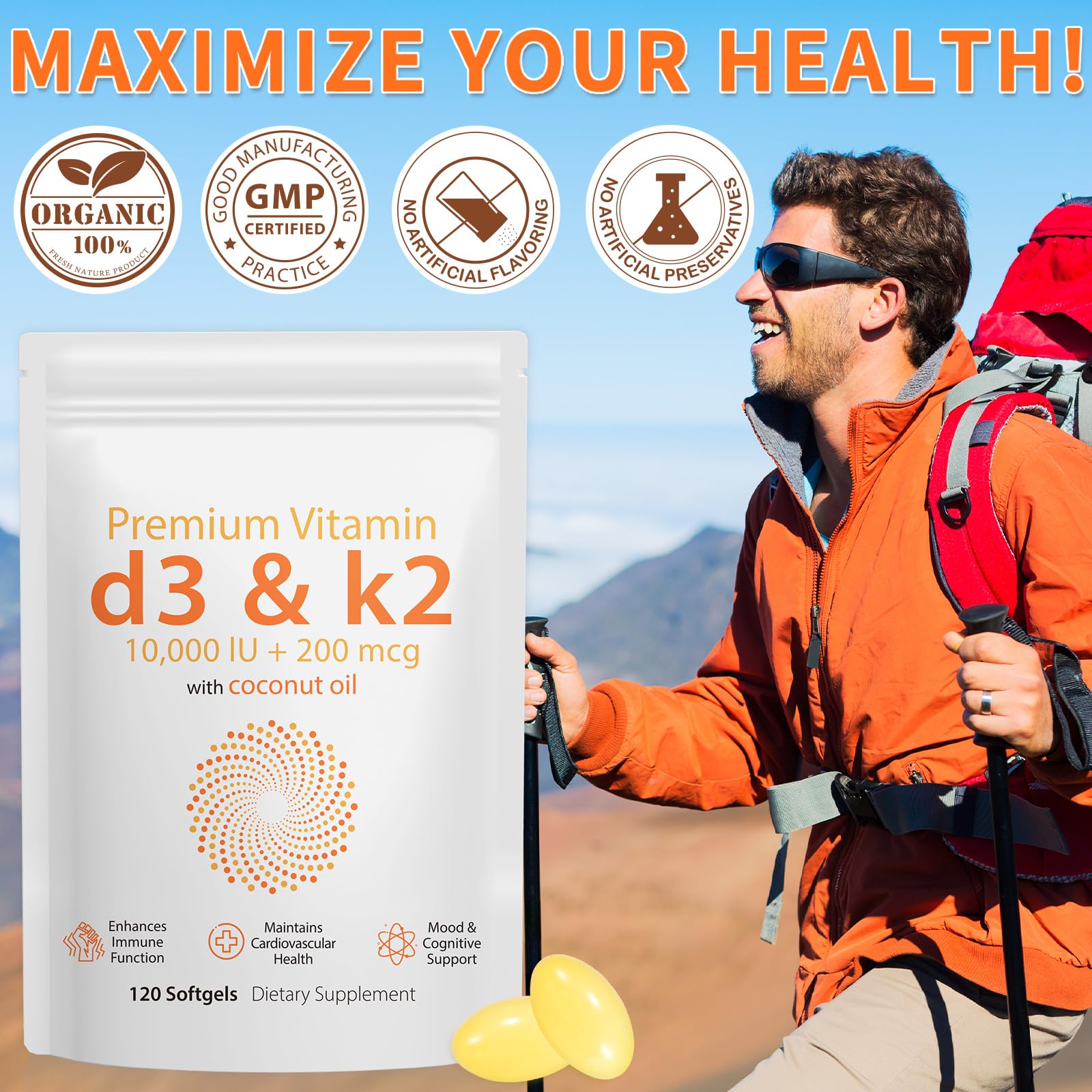 Daiasns softgels storage image emphasizes freshness and seal integrity.