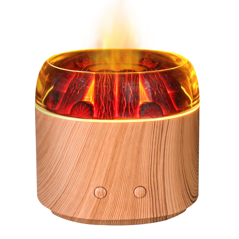 Daileeby Mini Bonfire Diffuser showing warm flame glow for cozy rooms