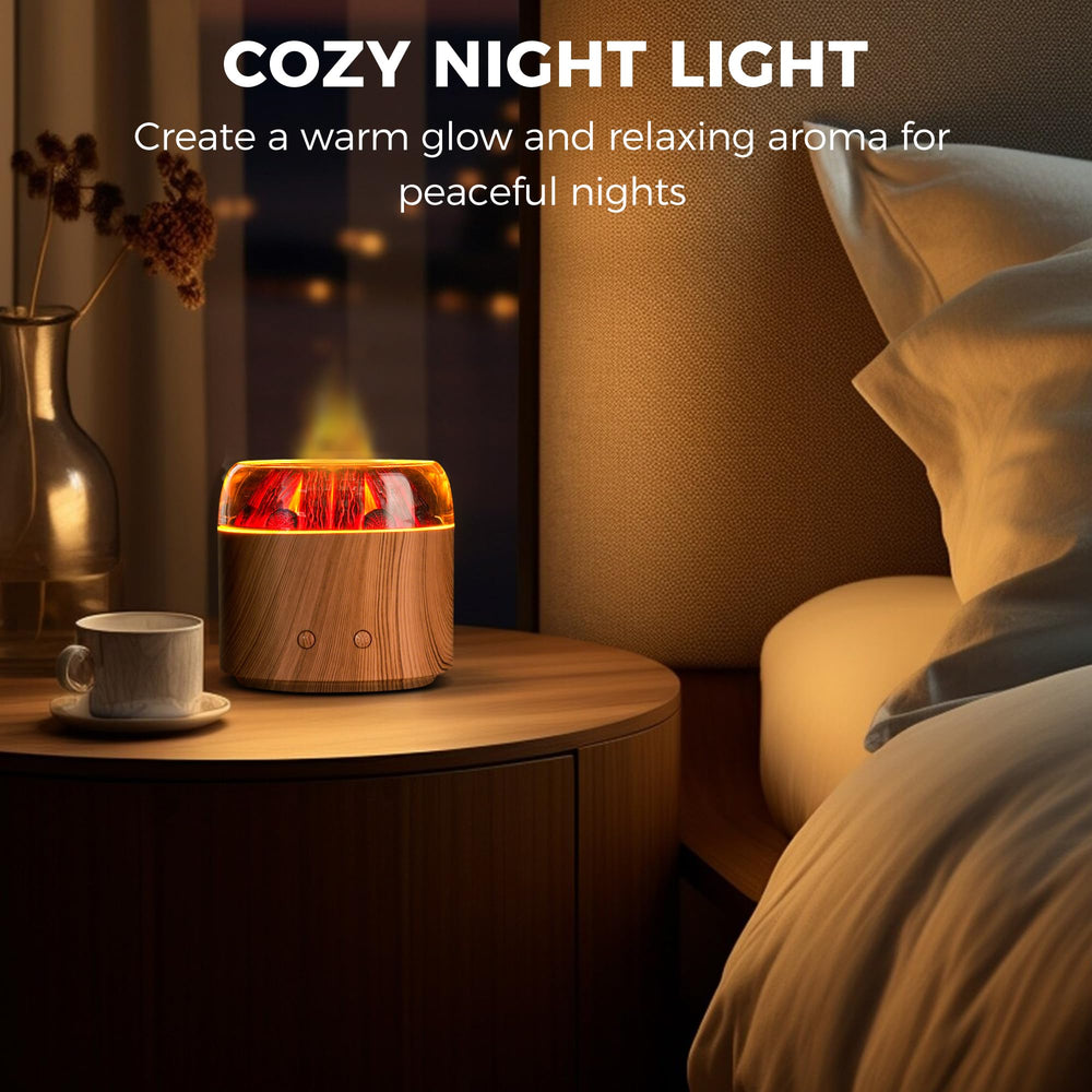 Daileeby diffuser featuring wood grain finish blending with decor