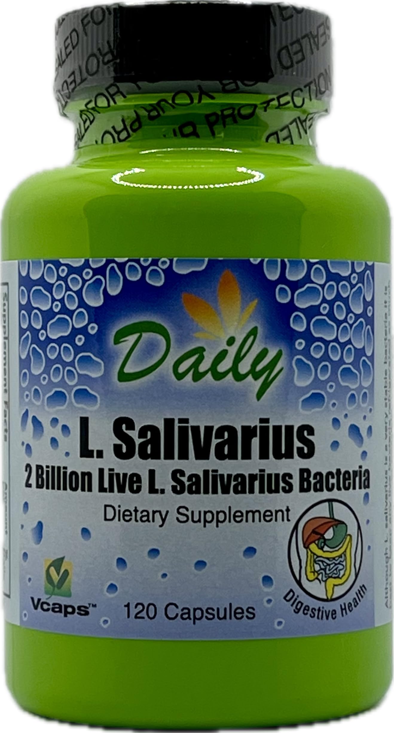 Daily Manufacturing L-Salivarius bottle ready for daily probiotic routine.