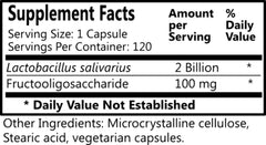 L-Salivarius vegan gluten-free label highlights allergy-friendly option.
