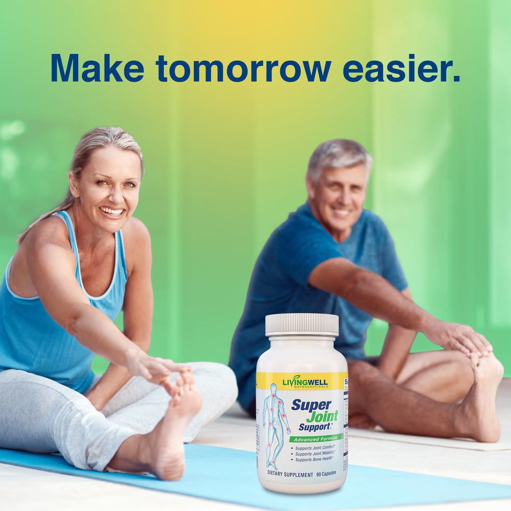 Active lifestyle scene with Super Joint Support for daily movement.