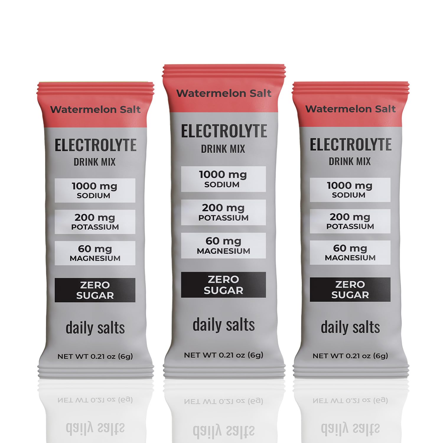 daily salts electrolyte stick watermelon front view for refreshing hydration on the go