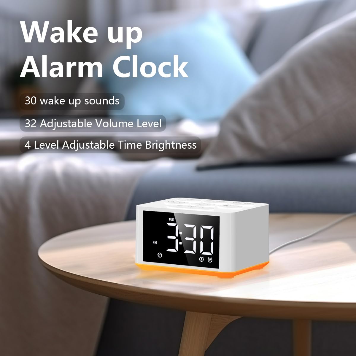 DailyBody compact design fits neatly on a bedside table.