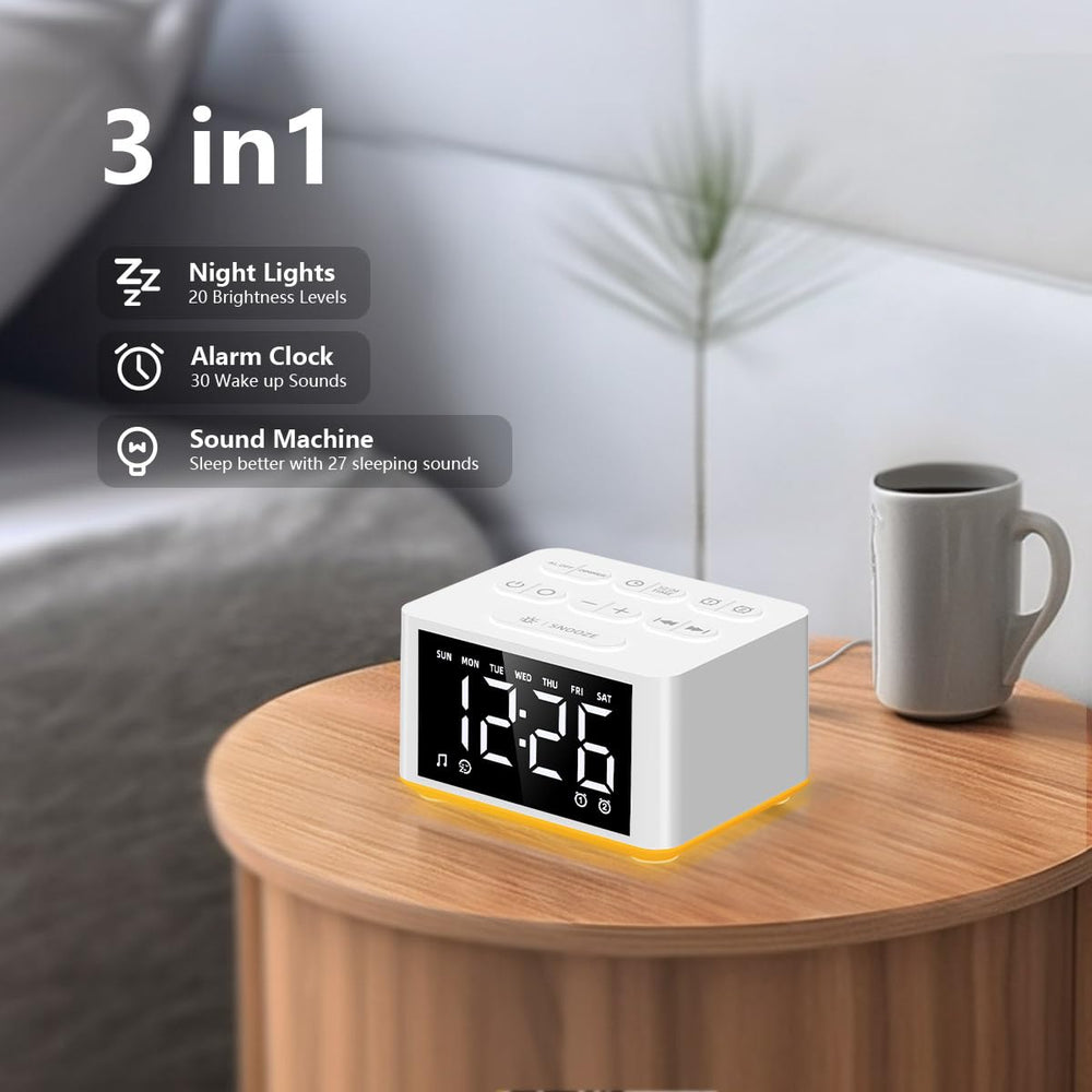 DailyBody night light with LED display for easy reading at night.