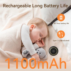 DailyBody portable sound machine in travel bag showing pocket-size convenience