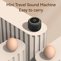 DailyBody portable sound machine side buttons closeup for easy on-the-spot control