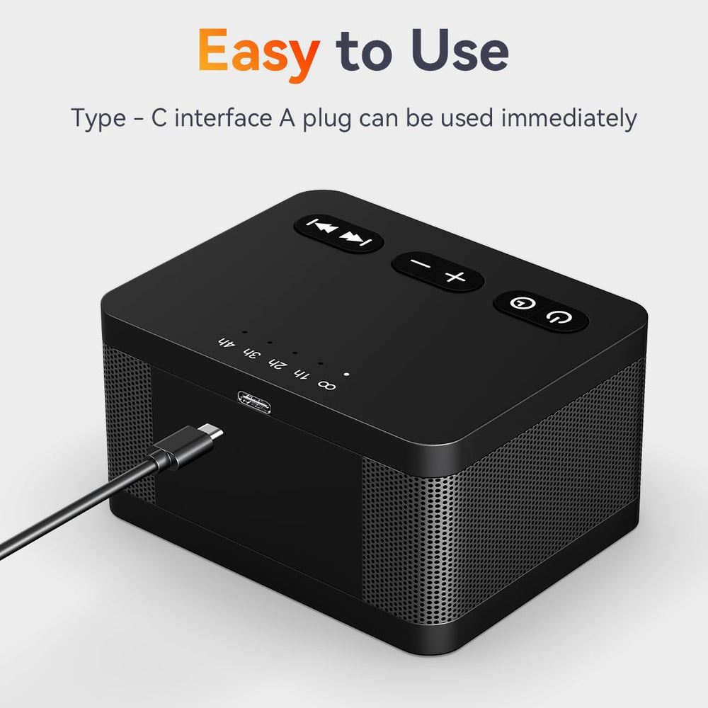 DailyBody sound machine 5 timers with memory for personalized sessions.