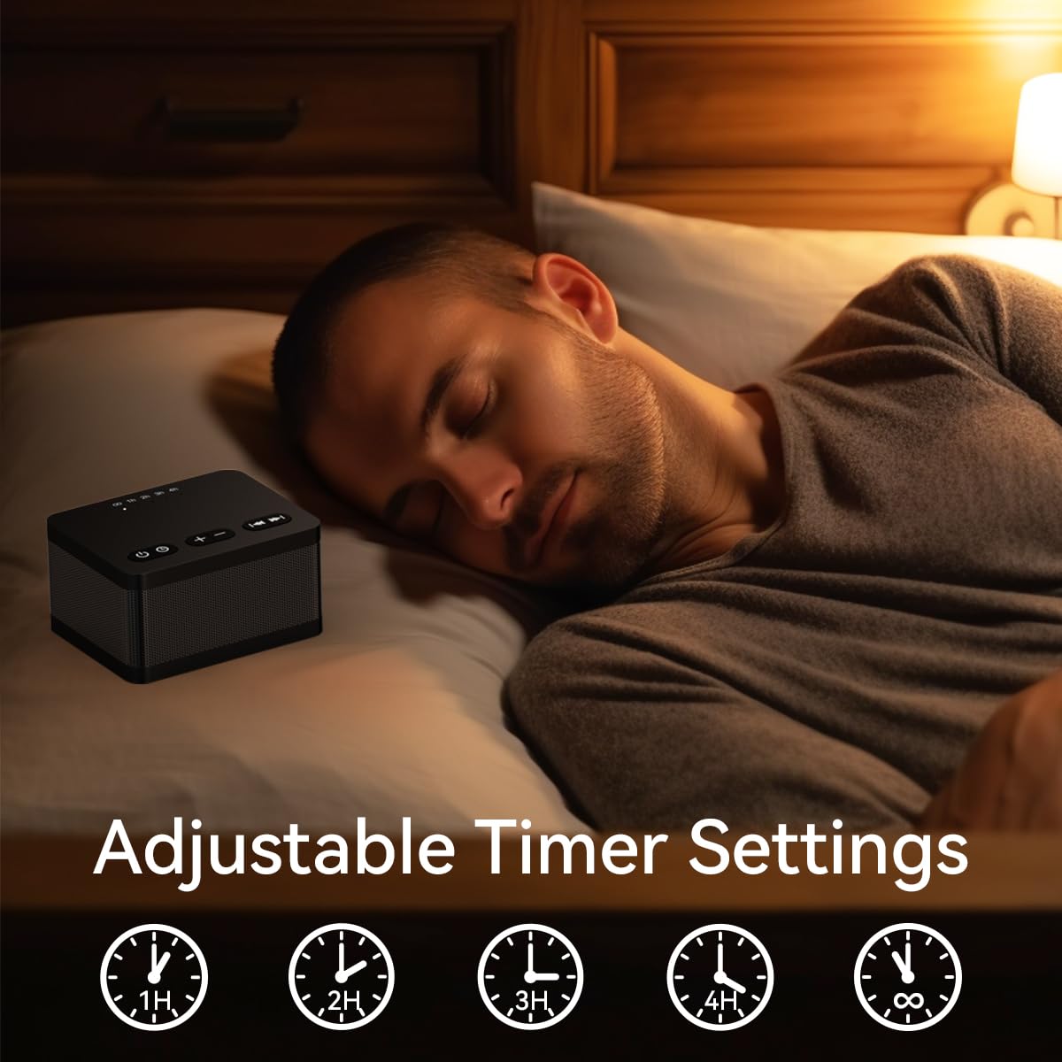 DailyBody sound machine travel-friendly with USB-C charging for portability.