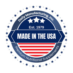 Facility sign for Daily Manufacturing illustrating ISO certification and FDA-registered production.