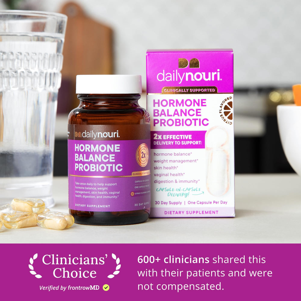 DAILYNOURI probiotic capsules close-up highlighting gut support and pH balance