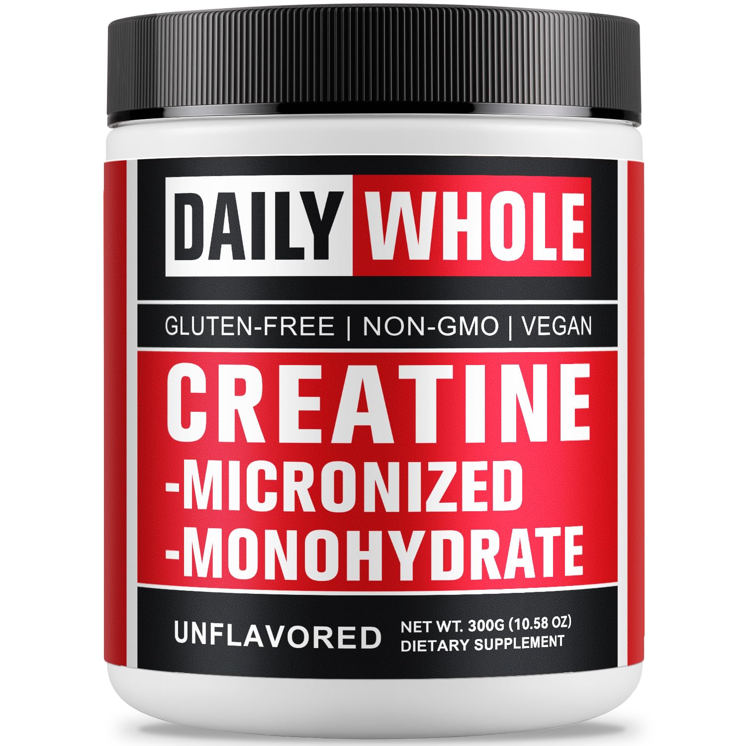 DailyWhole Organics Creatina Monohidratada Micronizada Polvo: apoyo nutricional simple para entrenamientos diarios