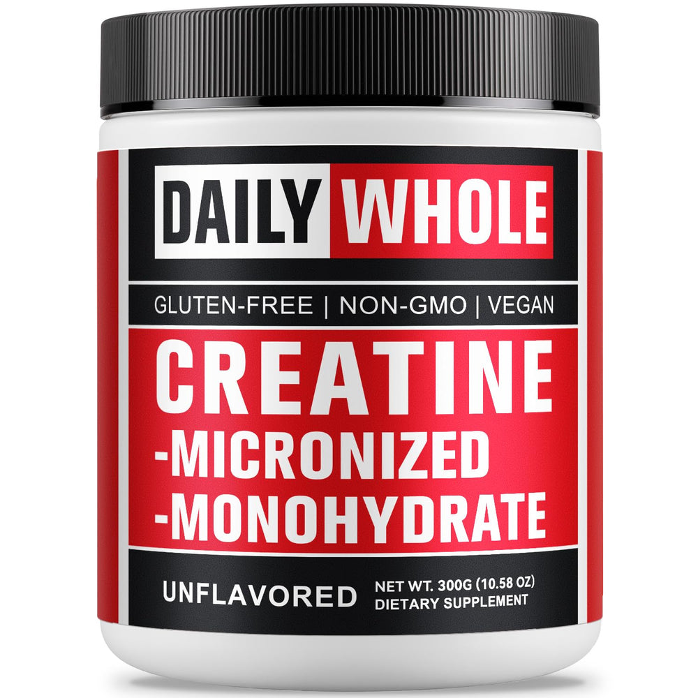 DailyWhole Organics Creatina Monohidratada Micronizada Polvo: apoyo nutricional simple para entrenamientos diarios