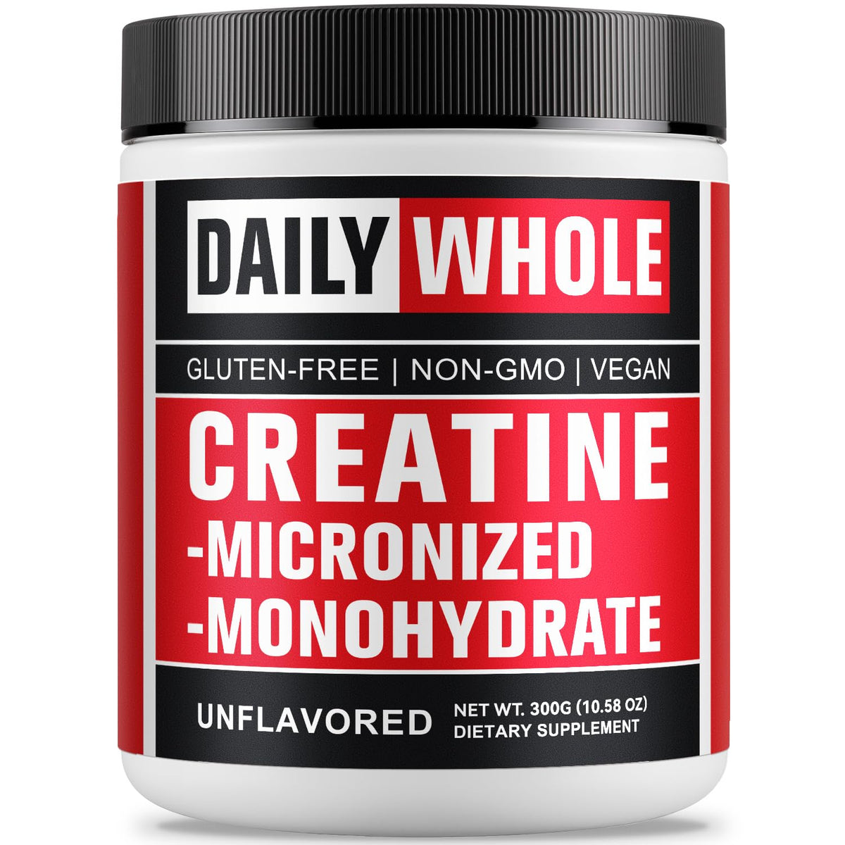 DailyWhole Organics Creatina Monohidratada Micronizada Polvo: apoyo nutricional simple para entrenamientos diarios