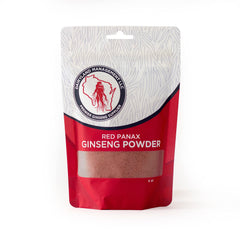 Dairyland Red Panax powder bottle shows steady daily energy with Korean extract.