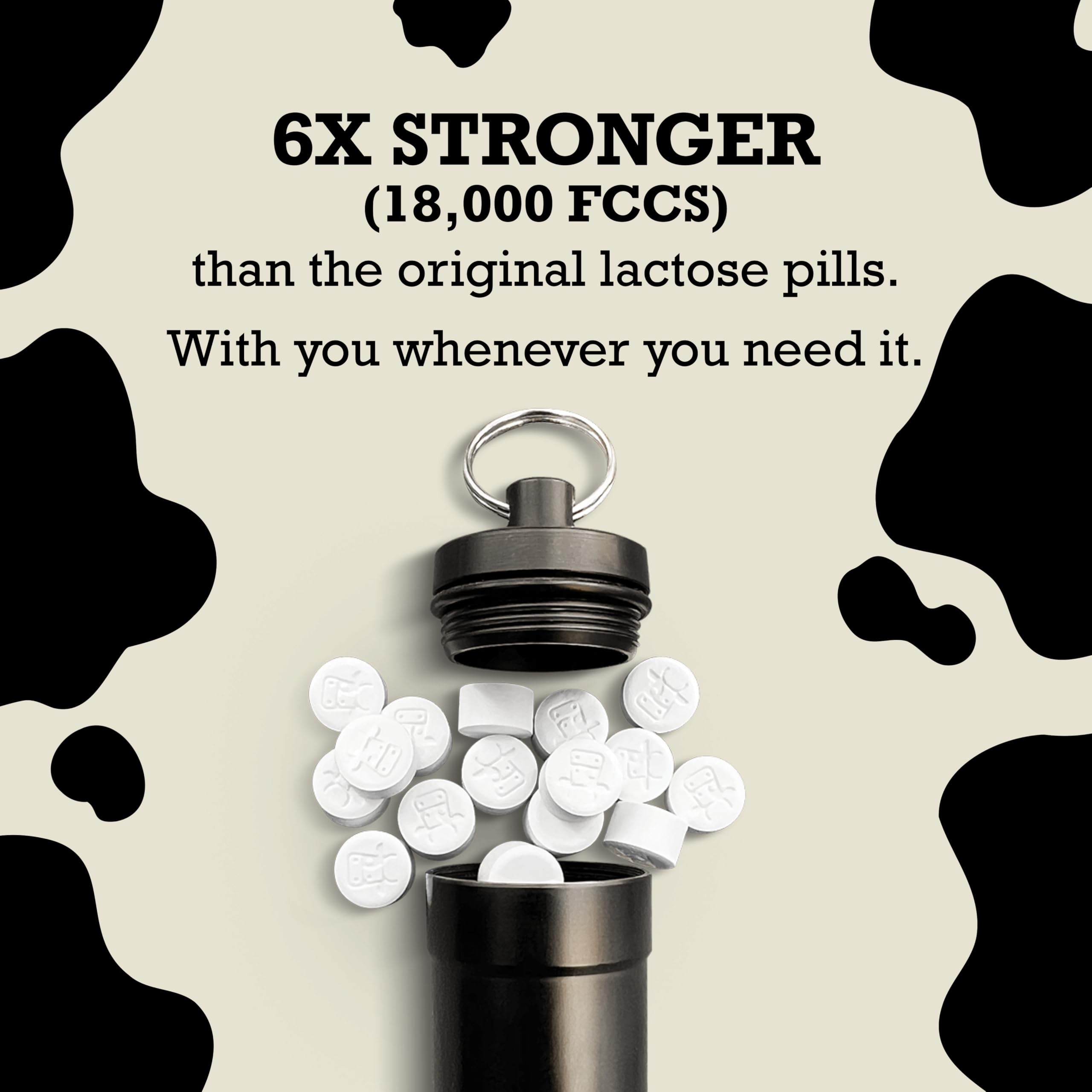DairyPill easy-to-use capsule supports dairy-containing meals