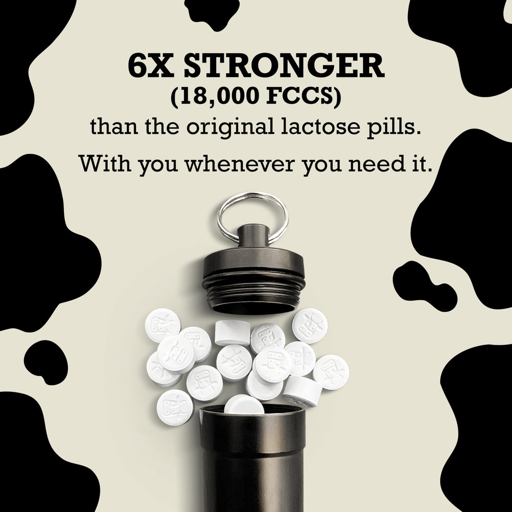 DairyPill easy-to-use capsule supports dairy-containing meals