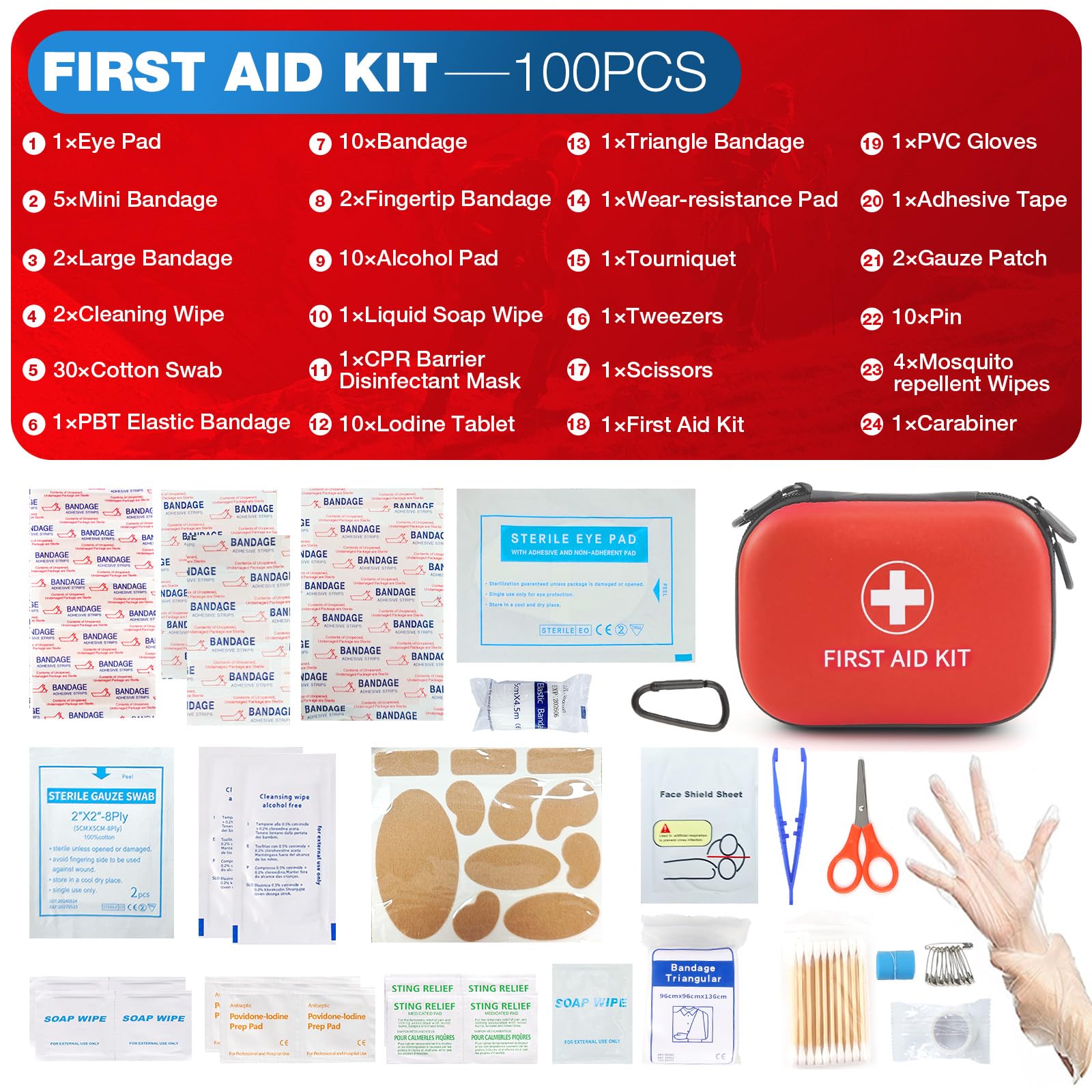 Daisiki Mini First Aid Kit ready for car trips and road adventures