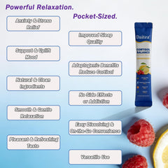 Daitea Ashwagandha-L-Theanine blend jar close-up supports emotional balance.