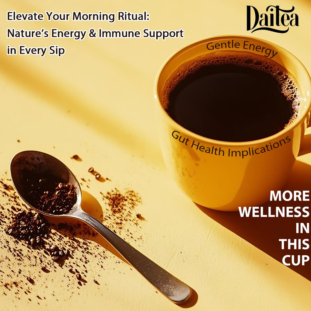 Daitea serving mug illustrates quick, hot or cold preparation.