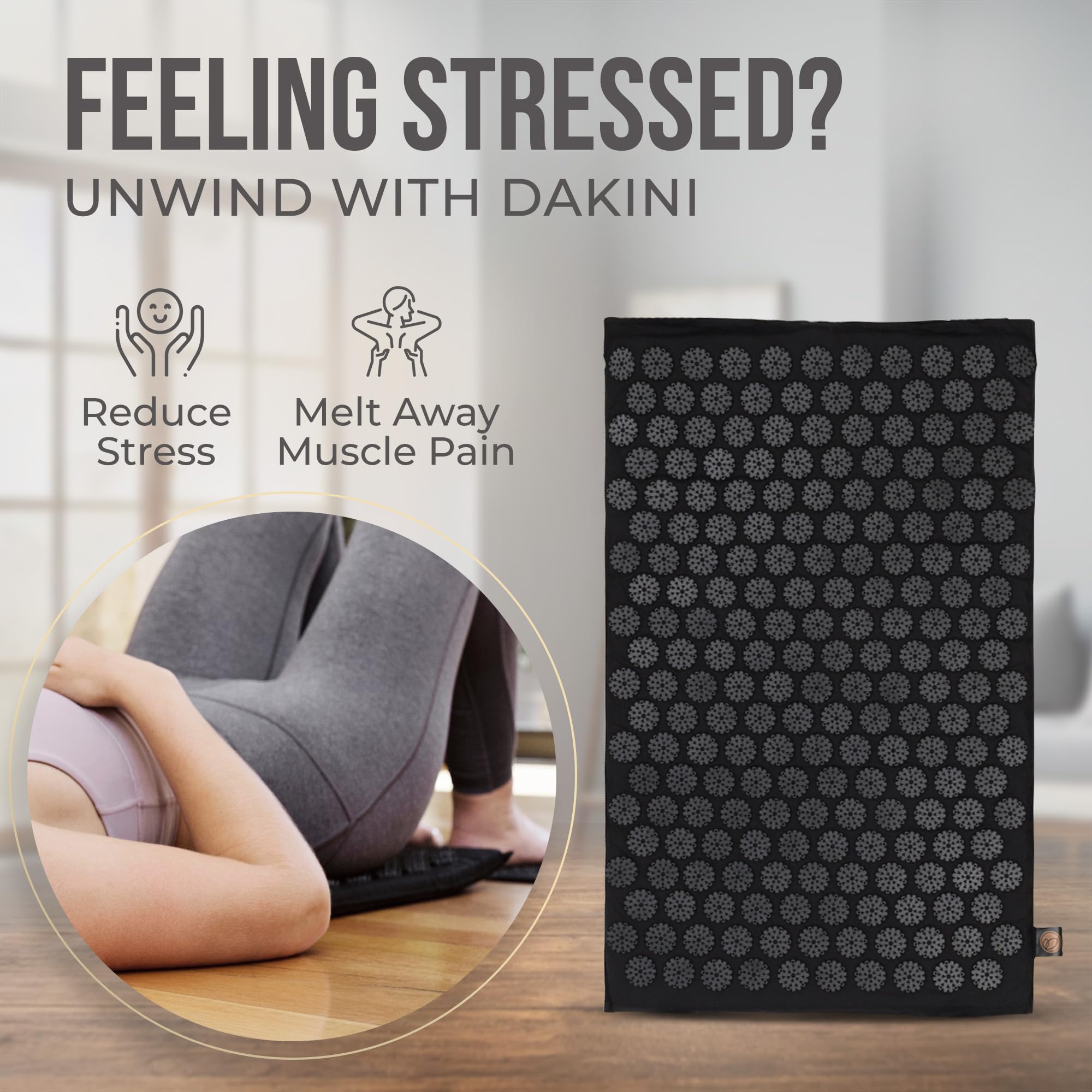 Dakini mini pad targets knots for focused shoulder or foot relief