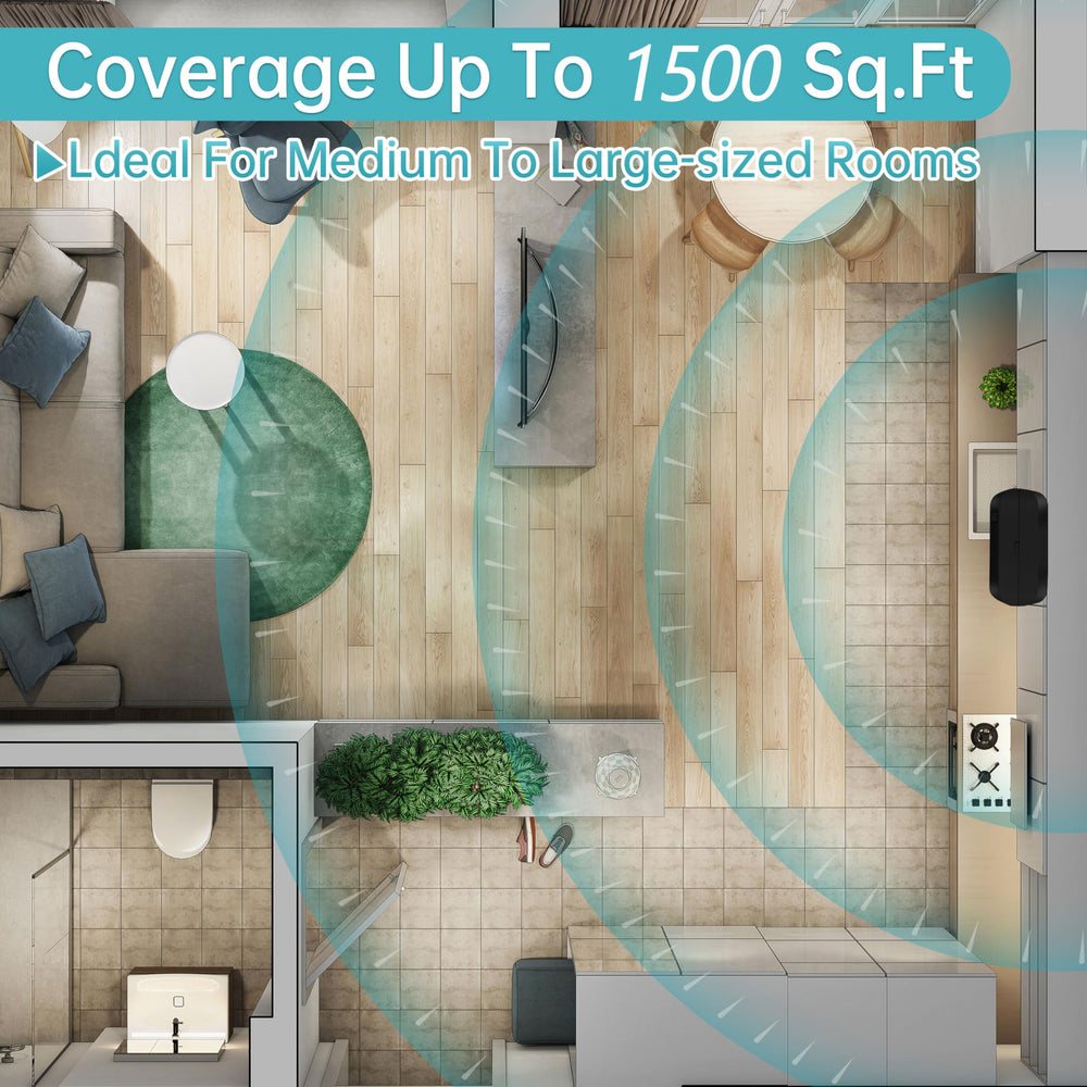 DAKISTF wall-mount kit imagery shows space-saving installation.
