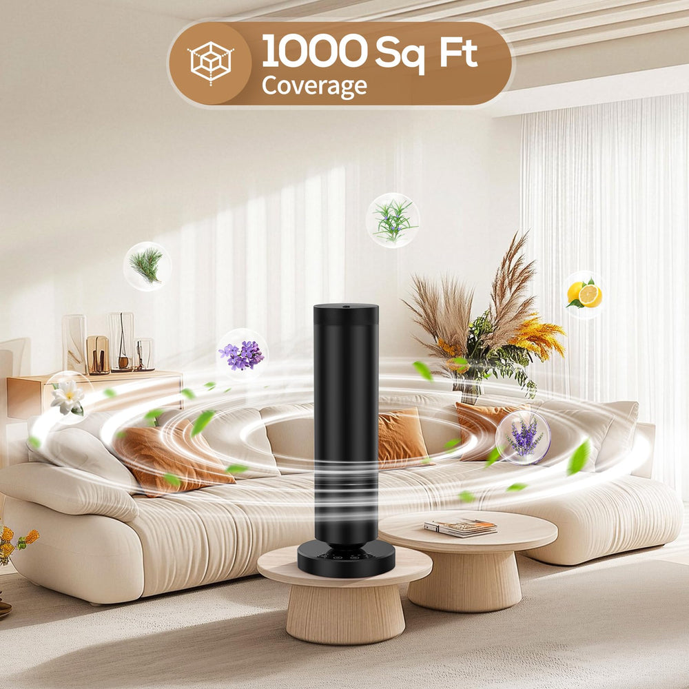 Dakomoda aluminum-design diffuser adds a modern touch to any room.