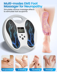 Dancespot four TENS pads targeting key muscles for tailored relief.