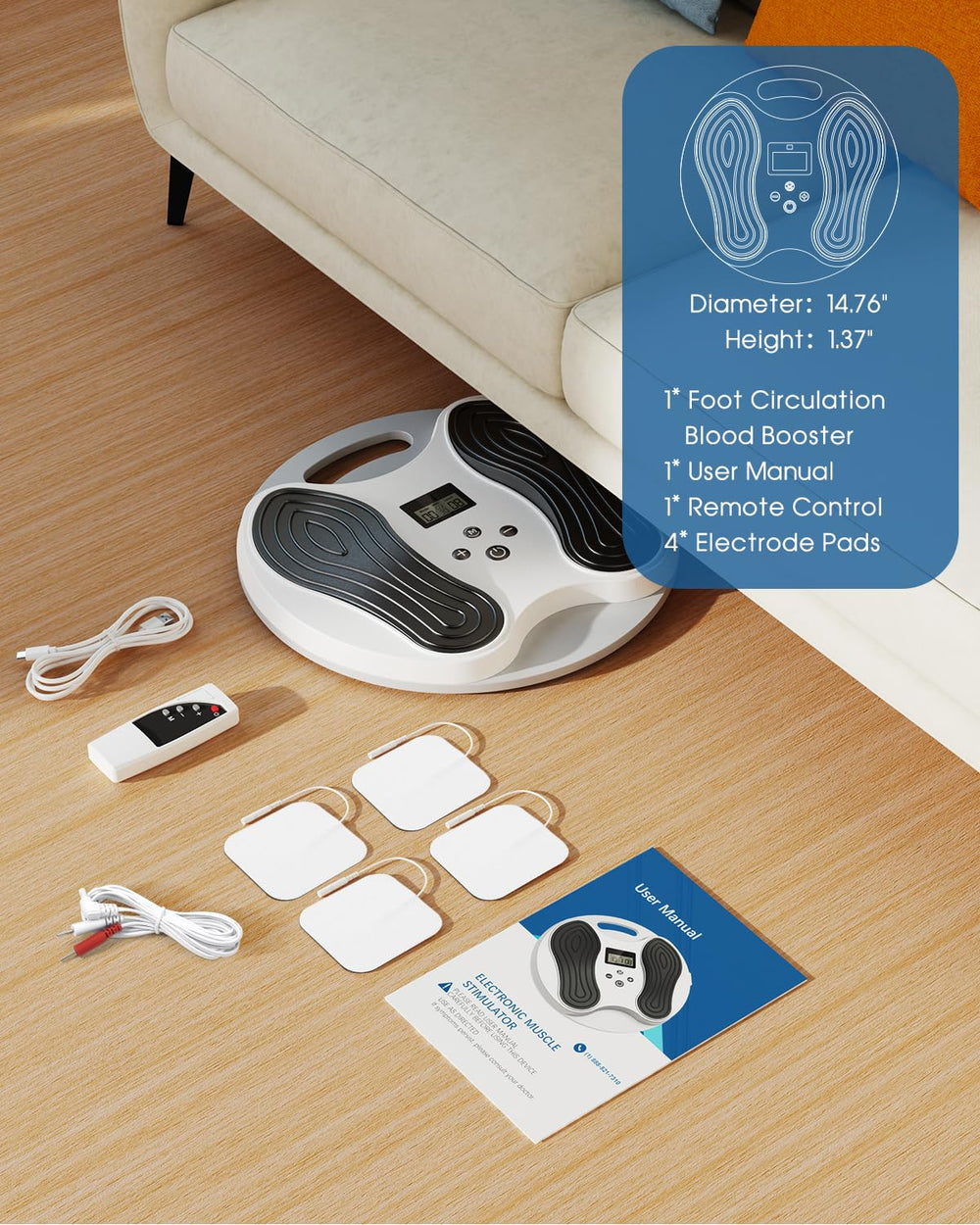 Dancespot foot massager with safe ABS housing and durable build.