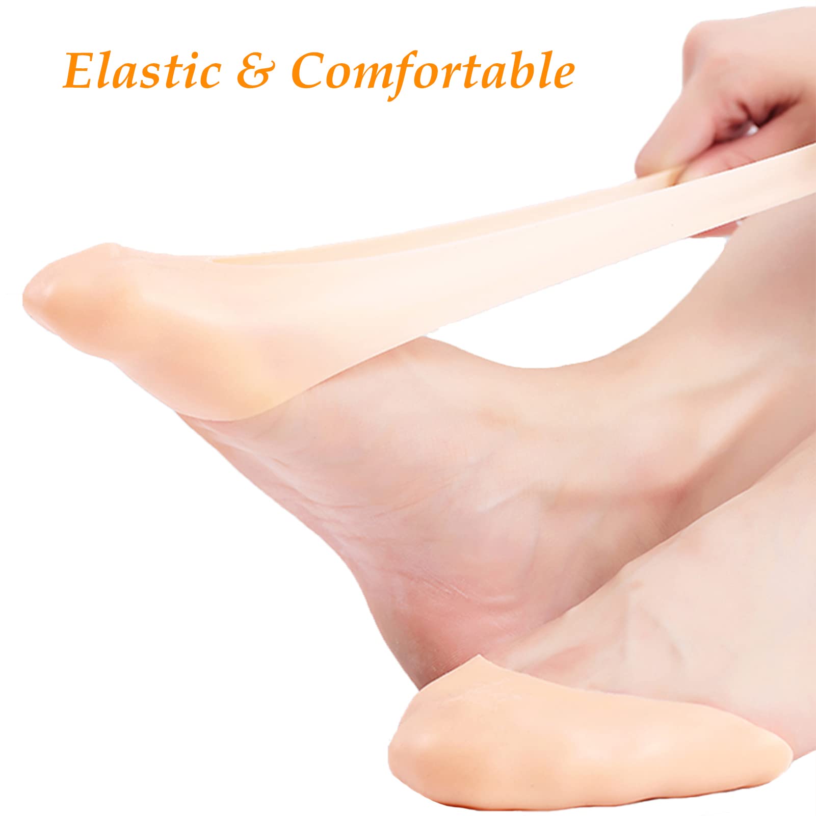 DANCEYOU pink cotton-thin toe covers prevent slipping during wear