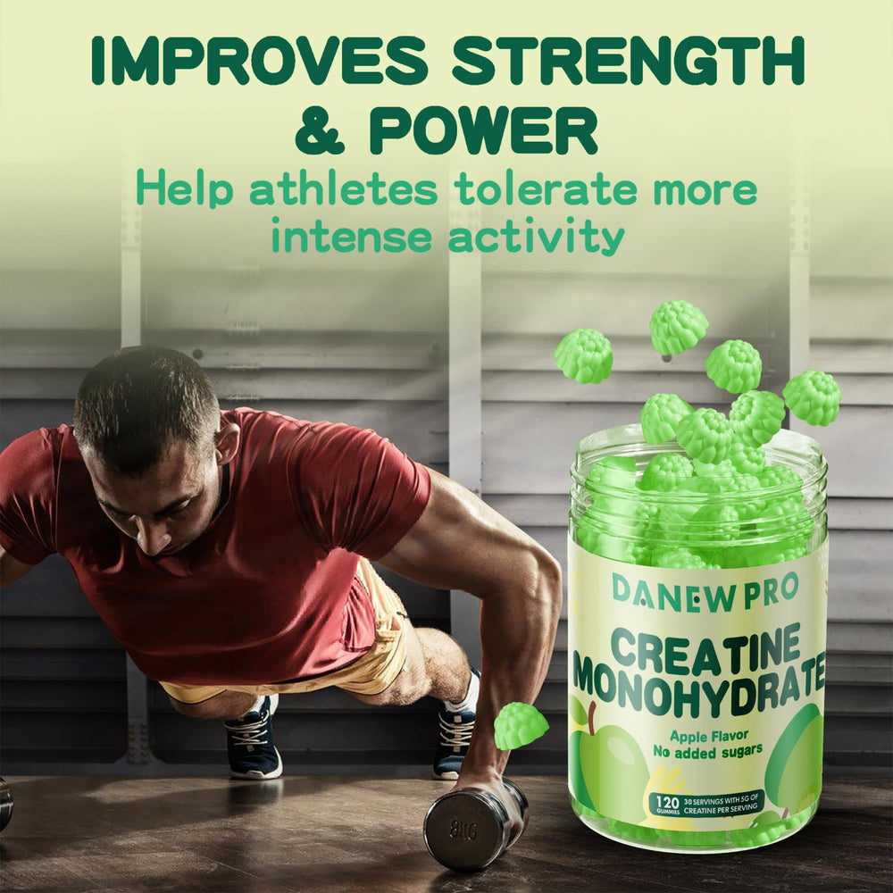 DANEW Pro Creatina Gominola Manzana: dosis diaria fácil de incorporar