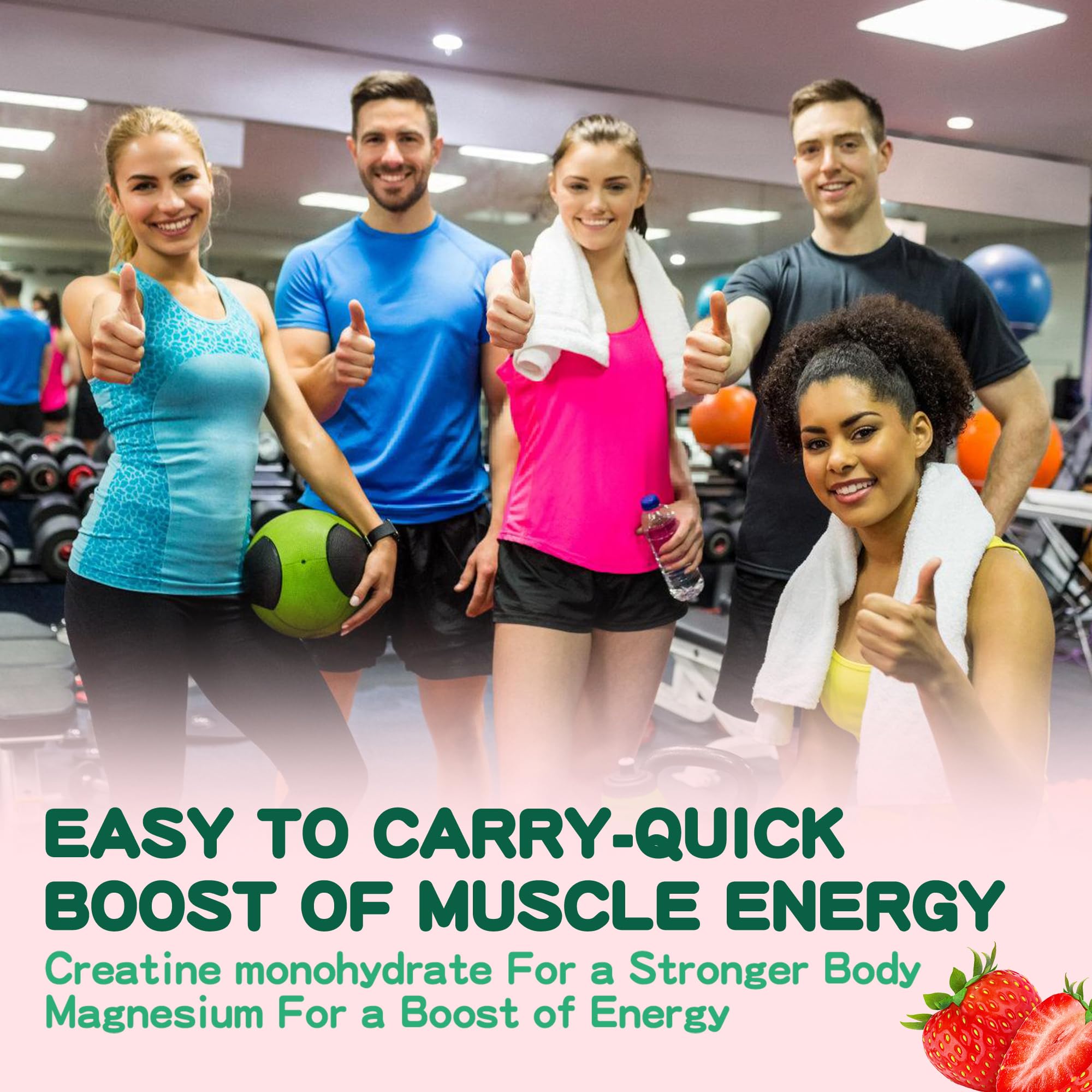 DANEW Pro Creatine Gummy energy support in workout scene