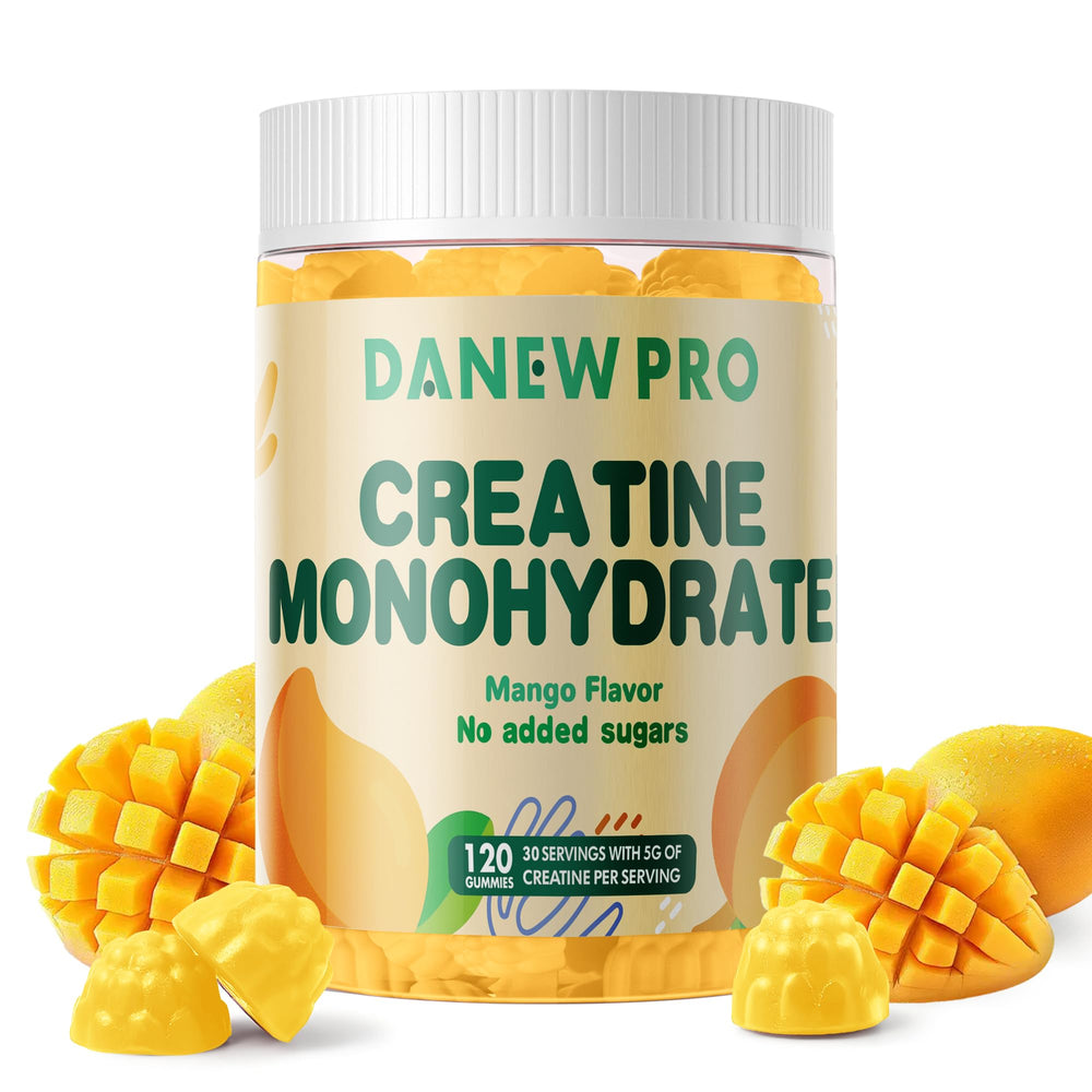 DANEW Pro Creatine Gummy mango flavor close-up