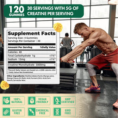 DANEW Pro Creatine Gummy mango flavor close-up on label