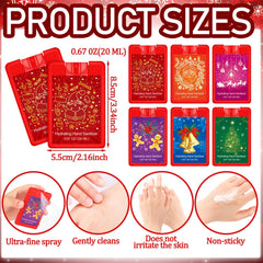 Dansib Christmas hand sanitizer spray packaging, ideal for gifting and stocking stuffers